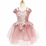 Holiday Ballerina Dress, Dusty Rose (Size 3-4)