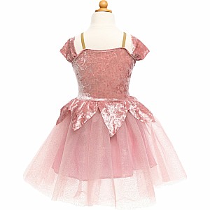 Holiday Ballerina Dress, Dusty Rose (Size 5-6)