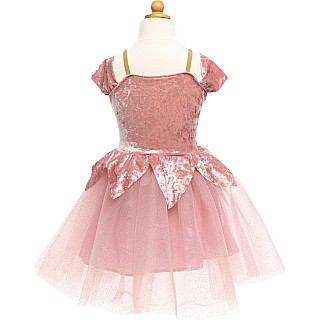 Holiday Ballerina Dress, Dusty Rose (Size 5-6)