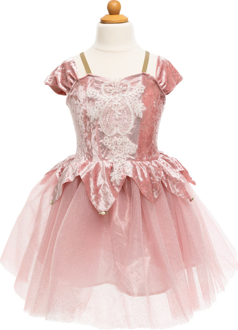 Holiday Ballerina Dress, Dusty Rose (Size 7-8)