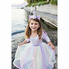 Alicorn Dress with Wings & Headband (Size 3-4)