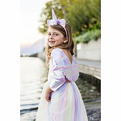 Alicorn Dress with Wings & Headband (Size 3-4)