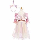 Alicorn Dress with Wings & Headband - Size 5-6