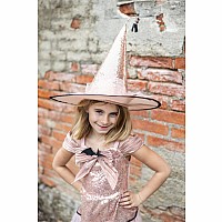 Glam Witch Dress with Hat (size 5-6)