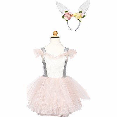 Woodland Bunny Dress & Headpiece (size 3-4)