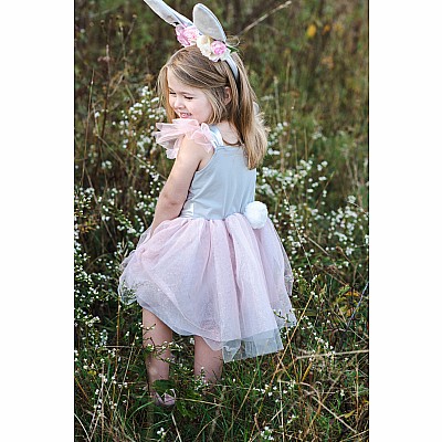 Woodland Bunny Dress & Headpiece (size 5-6)