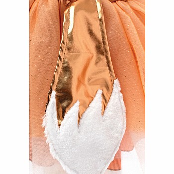 Woodland Fox Dress With Headpiece (Size 3-4)