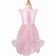 Pink Sequins Twirl Dress (Size 3-4)