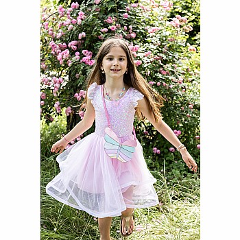 Pink Sequins Twirl Dress (Size 3-4)