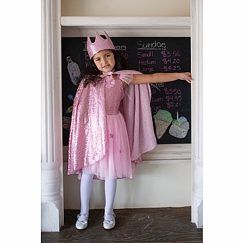 Pink Sequins Butterfly Dress & Wings (Size 5-7)