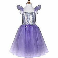 Lilac Sequins Princess Dress (Size 3-4)
