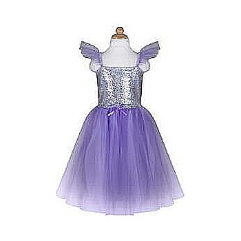 Sequins Princess Dress, Lilac (Size 3-4)