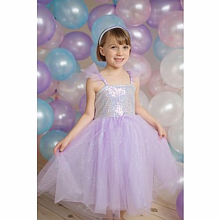 Lilac Sequins Princess Dress (Size 5-6)