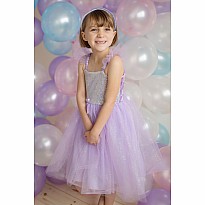 Lilac Sequins Princess Dress (Size 5-6)