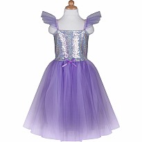 Lilac Sequins Princess Dress (Size 7-8)