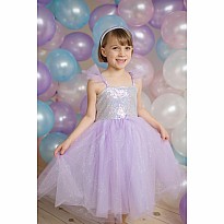 Lilac Sequins Princess Dress (Size 7-8)