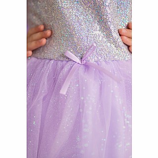 Lilac Sequins Princess Dress (Size 7-8)