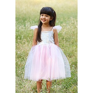 Silver Sequins Princess Dress (Size 3-5)