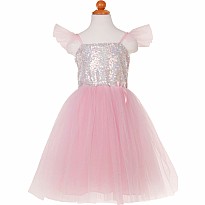 Silver Sequins Princess Dress (Size 3-5)