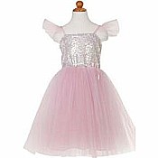 Sequins Princess Dress Silver (Size 5-7)