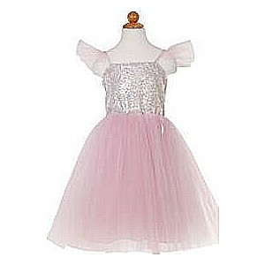 Sequins Princess Dress Silver (Size 5-7)