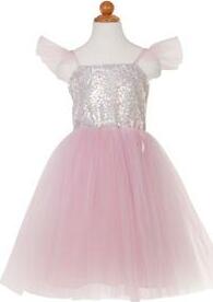 Sequins Princess Dress Silver (Size 5-7)