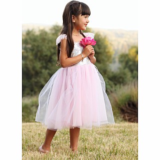 Silver Sequins Princess Dress (Size 7-8)