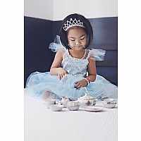 Blue Sequins Princess Dress (Size 3-4)