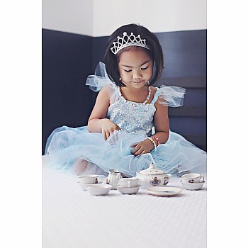 Sequins Princess Dress Blue (Size 3-4)