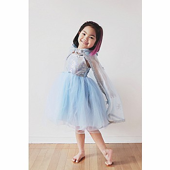 Sequins Princess Dress Blue (Size 3-4)
