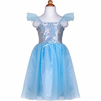 Sequins Princess Dress Blue