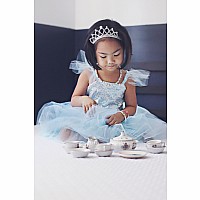 Blue Sequins Princess Dress (Size 7-8)
