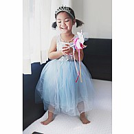 Blue Sequins Princess Dress (Size 7-8)