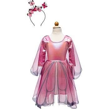 Butterfly Twirl Dress with Wings (Size 3-4)