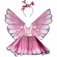 Butterfly Twirl Dress with Wings (Size 3-4)