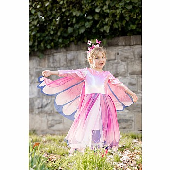 Butterfly Twirl Dress with Wings (Size 3-4)