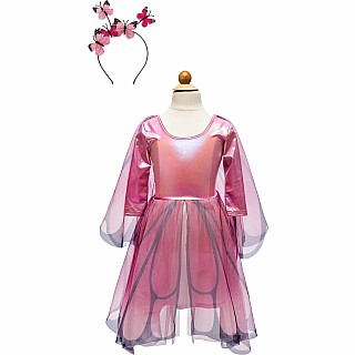 Butterfly Twirl Dress with Wings (Size 5-6)