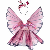 Butterfly Twirl Dress with Wings (Size 5-6)