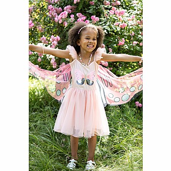 Sequins Secret Butterfly Twirl Dress with Wings (Size 5-6)