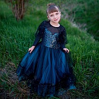 Luna The Midnight Witch Dress & Headband (Size 5-6)