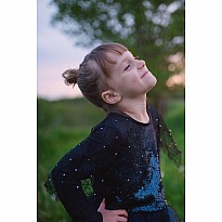 Luna The Midnight Witch Dress & Headband (Size 5-6)