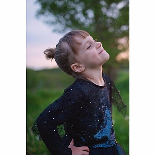 Luna The Midnight Witch Dress & Headband (Size 5-6)