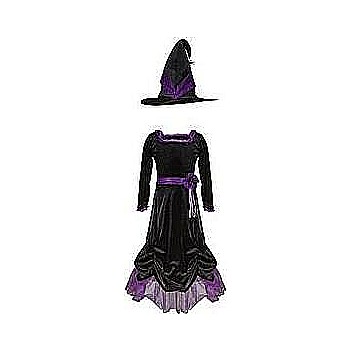 Vera The Velvet Witch Dress & Hat (Size 3-4)