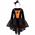 Sybil The Spider Witch Dress & Headband (Size 5-6)