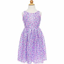 Purple Party Sequins Dress (size 3-4)