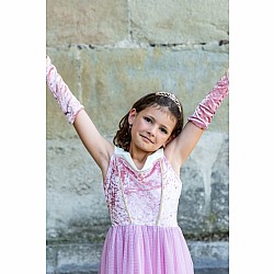 Velvety Soft Sleeping Sweetheart Princess Gown with Arm Warmers (Size 3-4)