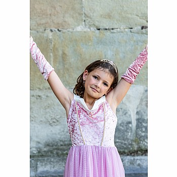 Velvety Soft Sleeping Sweetheart Princess Gown with Arm Warmers (Size 3-4)