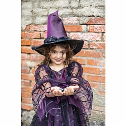 Amethyst the Spider Witch Dress with Hat (Size 5-6)