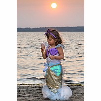Mermaid Lilac Dress & Headband (Size 3-4)