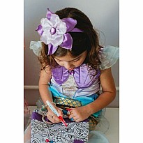 Mermaid Lilac Dress & Headband (Size 3-4)